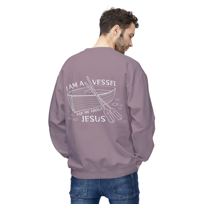 I am a Vessel, Ask me about Jesus Crewneck