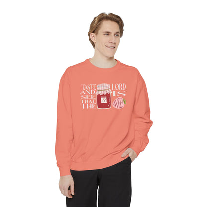 Taste + see that the Lord is sweet Crewneck