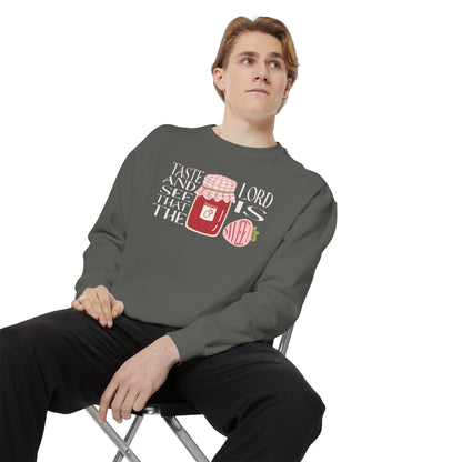 Taste + see that the Lord is sweet Crewneck