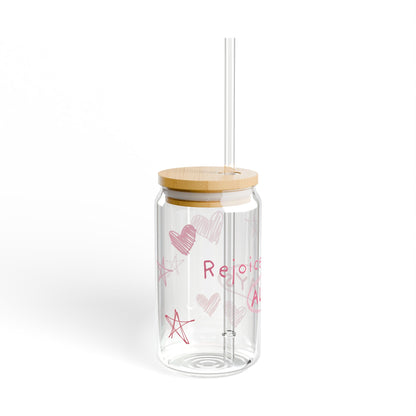 Rejoice ALWAYS Glass Tumbler